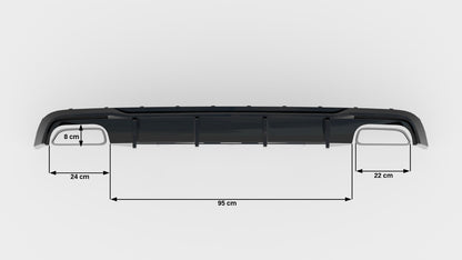 Audi A6 C7 Facelift Heck Diffusor V.2
