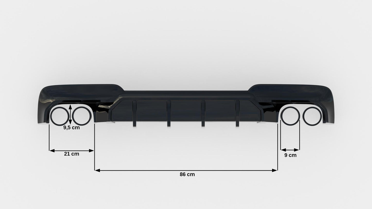 BMW 5er F10 - Heck Diffusor OO-OO V.2