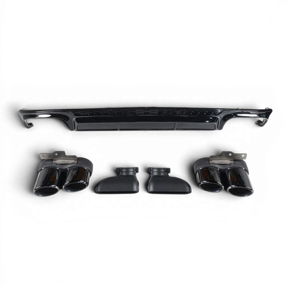 Audi A6 C8 - Heck Diffusor + Auspuffblenden