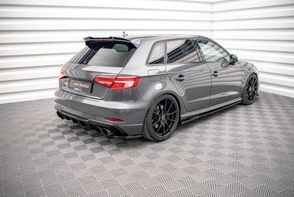 Audi S3 8V Facelift Sportback Heck Ansatz Flaps