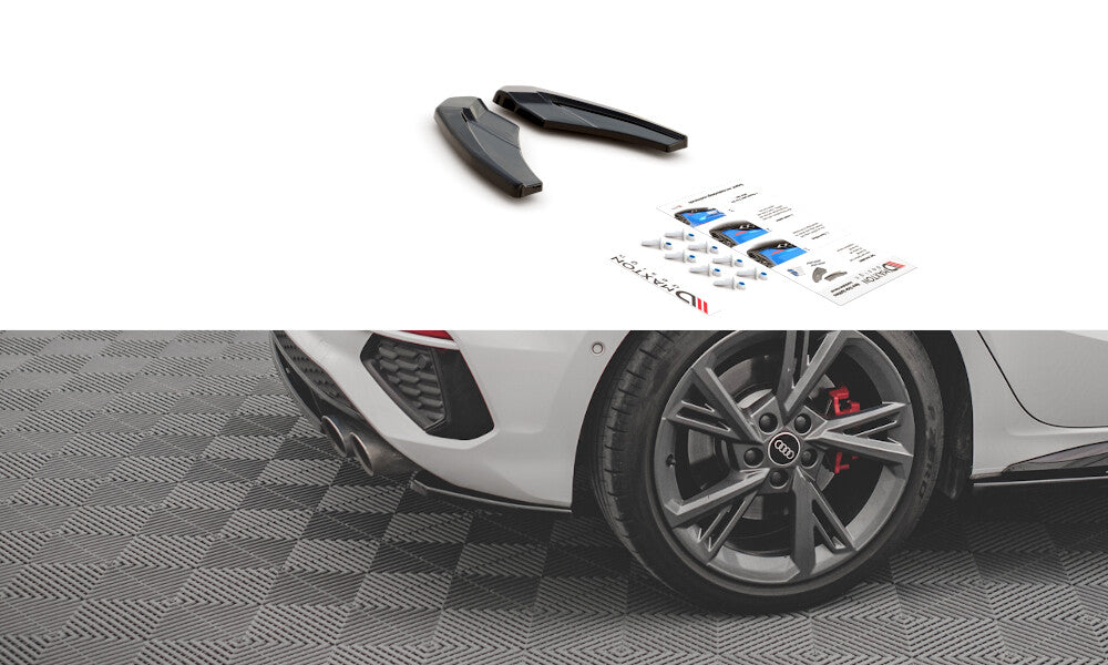 Audi S3 8Y Facelift Sportback Heck Ansatz Flaps