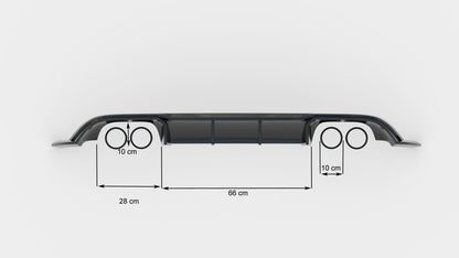 VW Golf 7 R - Heck Diffusor V.3