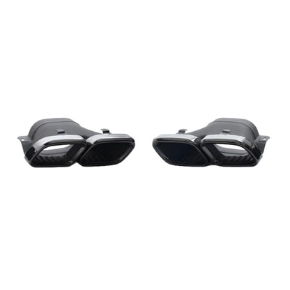 Mercedes C-Klasse C205 A205 Diffusor+ Auspuffblenden 2x2 (Chrom) AMG Optik BestTuning 