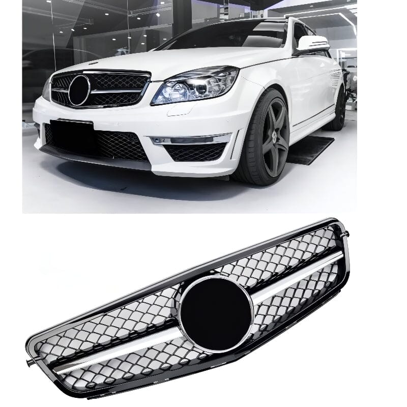 Mercedes C-Klasse W204 S204 Schwarz + Chrom RSHOP 