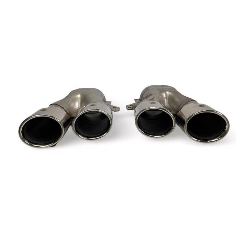 Mercedes C-Klasse W205 C205 A205 Diffusor + Auspuffblenden (Chrom) RSHOP 