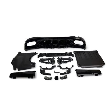 Mercedes C-Klasse W206 S206 Diffusor + Auspuffblenden (Chrom) RSHOP 