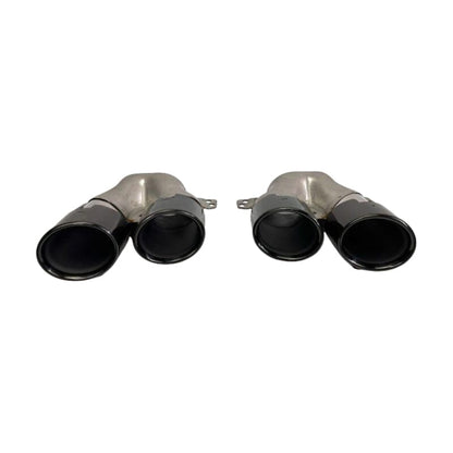 Mercedes C-Klasse W206 S206 Diffusor + Auspuffblenden (Schwarz) RSHOP 