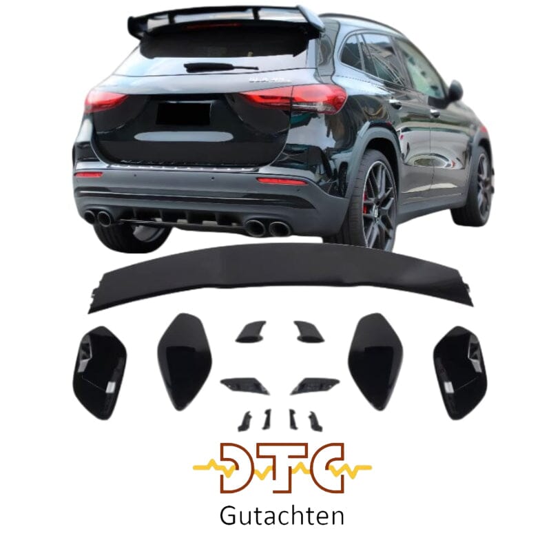 Mercedes GLA H247 Heckdachspoiler AMG Optik Schwarz BestTuning 