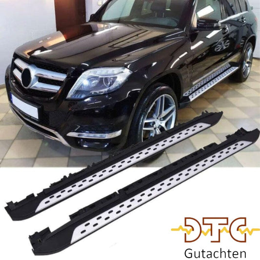 Mercedes GLK X204 Alu Trittbretter (Side Steps) mit Anti-Rutsch Noppen BestTuning 
