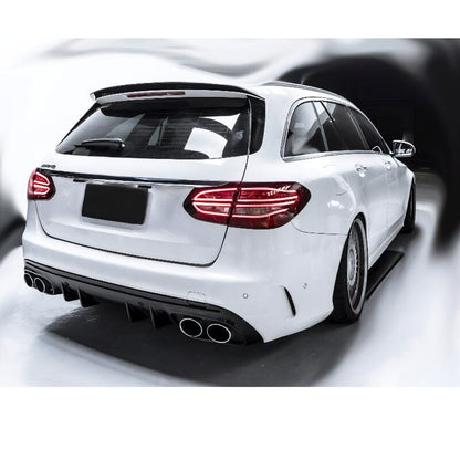 Mercedes W205 S205 Diffusor + Auspuffblenden (Chrom) RSHOP 