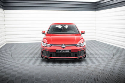 VW Golf 8 - Frontspoiler - Frontlippe V.2 + Flaps