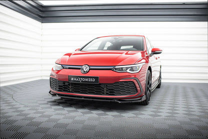 VW Golf 8 - Frontspoiler - Frontlippe V.2 + Flaps