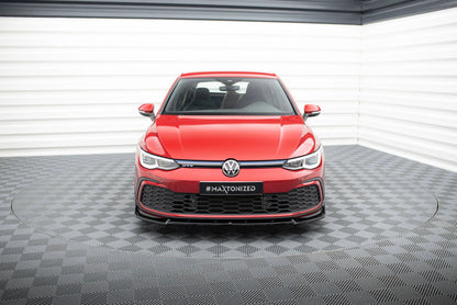 VW Golf 8 - Frontspoiler - Frontlippe V.3 + Flaps