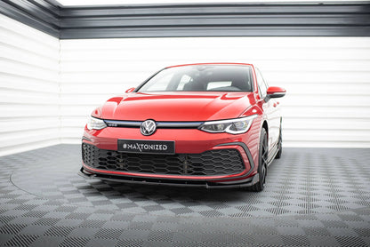 VW Golf 8 - Frontspoiler - Frontlippe V.3 + Flaps